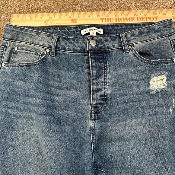 Super Baggy Wide Leg Denim Jeans Men's 32 Waist 10in Opening Y2K - Picture 4 of 5